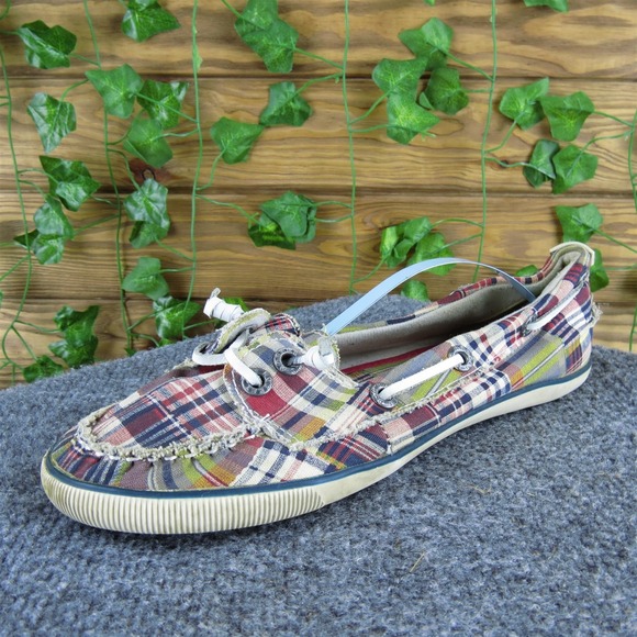 Rocket‎ Dog Women's Plaid Boat Shoe Multicolor Fabric Sz 9 Medium  Used 2025 - Picture 1 of 6